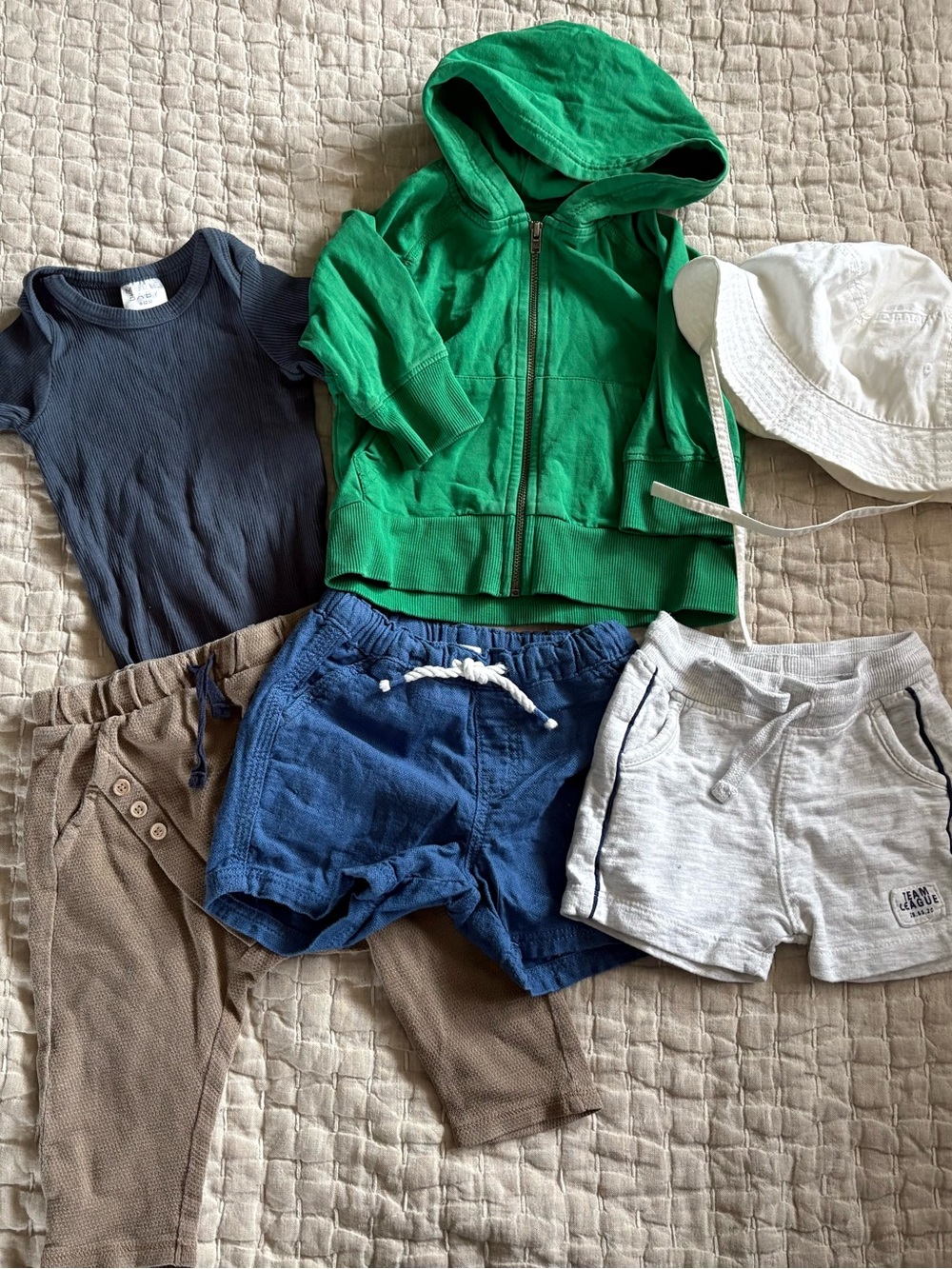 Baby Boy 6-12 Month Bundle 6 items Zara, Primary, H&M, Mebie Baby